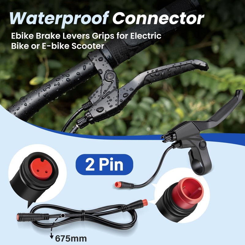 E-Mangue 2 Pin Brake Levers with Extension line, Brake Lever