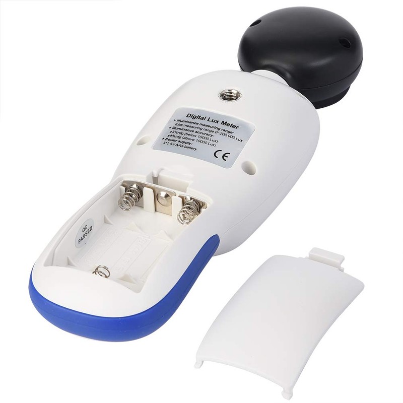 Akozon Medidor Iluminación, WT81 Medidor de luz portátil, Luxómetro Profesional