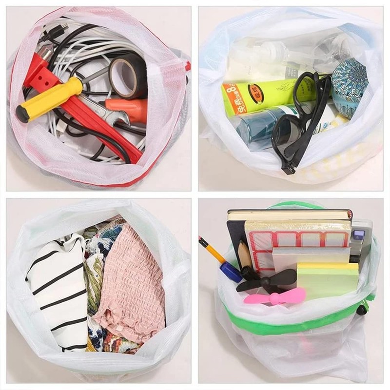 TopHomer 3 Pack Small Reusable Shopping Bag Vegetable Mesh Bag