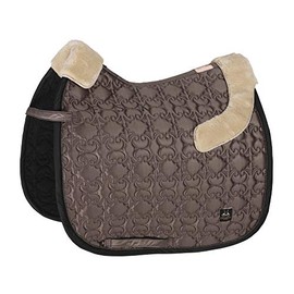 Eskadron Heritage INNOPAD Satin FAUXFUR, Black Lurex Form Dressage Saddle Cloth