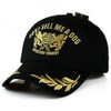 BOWNY Outdoor Men's Hat, Black, English Letter Embroidered, Baseball Hat,