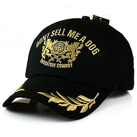 BOWNY Outdoor Men's Hat, Black, English Letter Embroidered, Baseball Hat, Bicycle, Police, Self-Defense Forces, Security Patrol, Sports, Everyday Use, Work, Casual