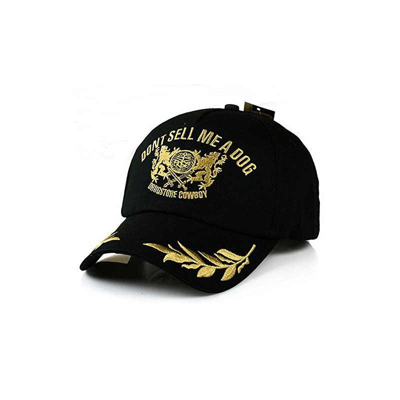 BOWNY Outdoor Men's Hat, Black, English Letter Embroidered, Baseball Hat,