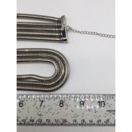 Chico's Stunning Silver Necklace  & Bracelet Set NEW