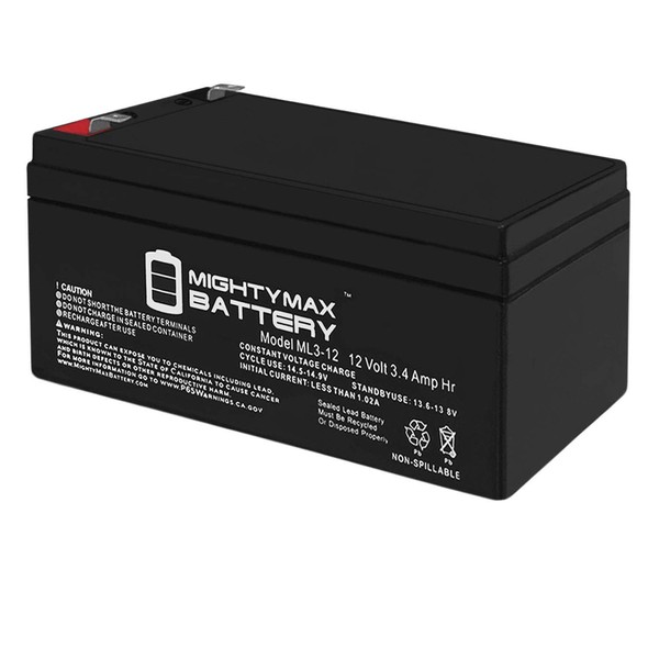 Mighty Max Battery 12V 3AH SLA Replacement Battery for Kung Long WP3-12R Brand Product