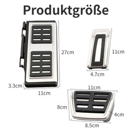 Lcyen Foot Rest Pedal Caps Brake Foot Pedal Accelerator Cover for Octavia 5E Superb 3V Karoq Kodiaq Leon 5F Ateca Tarraco Formentor