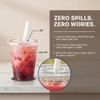 Voatree 110 Pack 16 oz Plastic Cups with Lids and