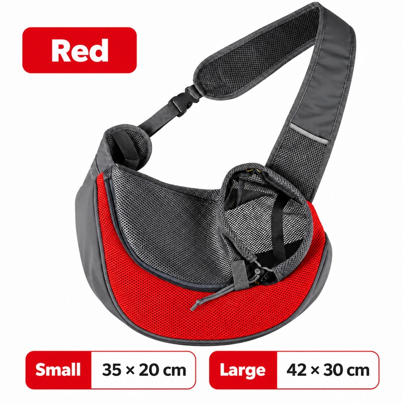 Breathable Dog Sling Carrier for Small Pets – Lightweight Mesh