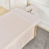 Kesfey 3 Piece Microfiber Massage Sheet Set Including Massage Flat