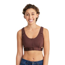 Care+Wear - Post Surgery Recovery Bra for Post Mastectomy (Chocolate, X-Small) - Wearing After Mastectomy Surgery - Comfortable Post-Surgery Support - Breathable, Adjustable and Front Opening