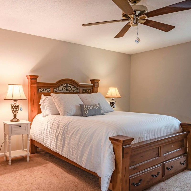 Aceple 2PCS Crystal Ceiling Fan Pull Chain, Decorative Fan Pull