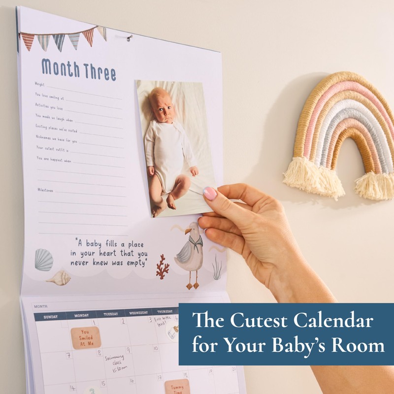 Baby's First Year Memory & 1st Year Calendar with 100