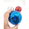 Red Blue Silver Mosiac Disco ball set, 3 balls, patriotic
