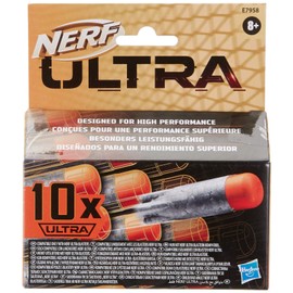 Includes 10 ground-breaking Nerf Ultra darts that feature an innovative flight tip, Aerofin technology and lightweight Nerf Ultra foam