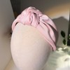 KOVOLITU Pink Wide Knotted Headbands for Women Fashion Headband Non