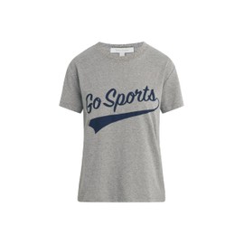 Favorite Daughter Women's Go Sports Tee, Heather Grey w/Navy
