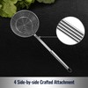 Hiware Solid Stainless Steel Spider Strainer Skimmer Ladle for Cooking