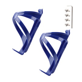 2 Pack Bike Water Bottle Holder, Bike Water Bottle Cages, Bicycle Water Bottle Bracket, for Road MTB Cycling (Blue)…