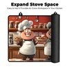 BSFHH Heat-Resistant Glass Stove Top Cover with Anti-Slip Rubber Coating