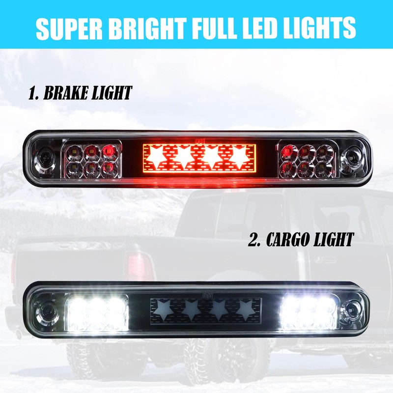 Dibanyou Third Brake Light High Mount Stop Light fits for
