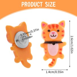 Prasacco 30 Pcs Cute Push Pins, Cat Thumb Tacks, Decorative Push Pins for Cork Board, Thumb Tacks for Wall Hangings, Colorful Thumbtacks for Photo Map Memo Note Bulletin Board