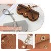 CPJJ 2 Glasses Cases Soft Glasses Case in Brown and