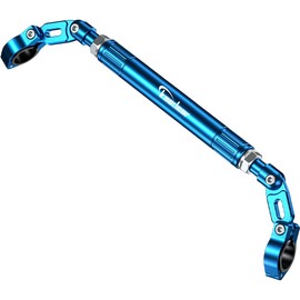 Kaedear Handle Brace, Motorcycle, Clamp Bar, Brace Bar, Multi Bar, Handle Diameter 0.9 inches (22 mm), Length 11.4 - 16.9 inches (290 - 430 mm), Anti-Scratch Attachment, Double Wish Center Bar,