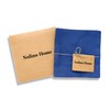 Solino Home 6 Inch Blue Cocktail Napkins Set of 12
