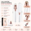 2-in-1 Electric Eyebrow Trimmer for Facial Grooming – USB Rechargeable