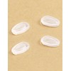 Kygear 2 Pairs Clear Silicone Replacement Nose Piece Compatible with