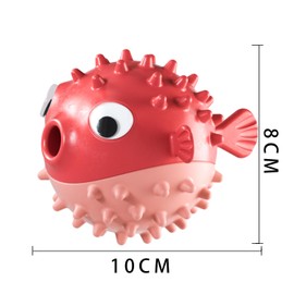 Dog Balls with Bell Sound, Interactive Dog Toys,Treat Dispensing Dog Toys, cat Toys Balls，Rubber Elastic Ball Toys for Small Medium Large Dogs Cat (Red)
