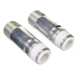 Rheem UV12992 Heat Trap Nipples with 3/4-Inch NPT and 3-Inch Length, Silver, Small, 2 Count (Pack of 1)