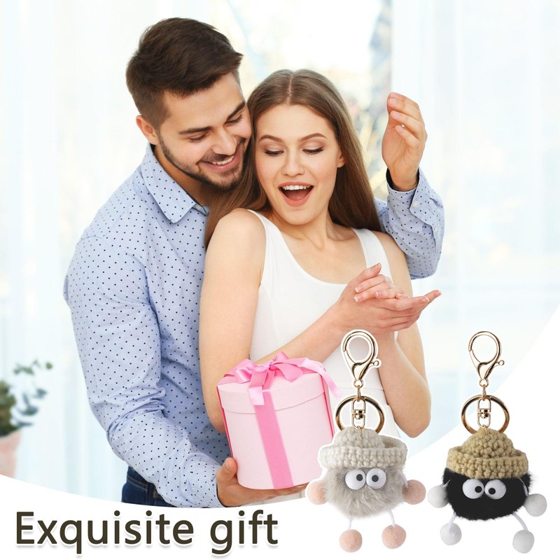 SSKHE Cute Keychain Cute Soft Plush Pendant, Plush Keychain for