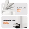 TrashAid Slim Bathroom Trash Can with Lid Soft Close, 6