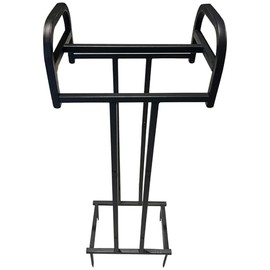 LAIDUOLEOE Garden Hose Holder Freestanding With 4 Spikes, Water Hose Holder Metal Hose Stand Holds 100FT Hose, Garden Hose Storage Rack