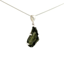 Moldavite Pendant Necklace by Stones Desire