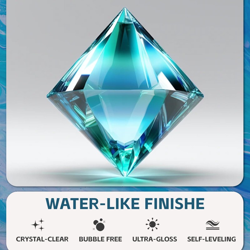 ZYNNORIX Epoxy Resin Kit, Crystal Clear Epoxy Resin,Strong, Durable, not