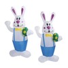 Inflatable Bunny Yard Decoration 6.2ft with LED Lighting Cute Easy