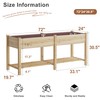 FILWH FILWH Raised Garden Bed with Legs Elevated Wooden Planter