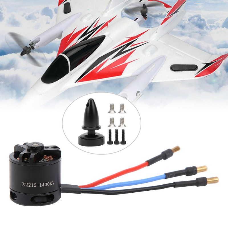 2212 1400KV Metal Brushless Motor for FixedWing RC Airplane Racing