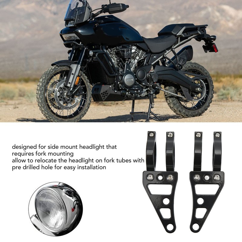 Motorcycle Headlight Bracket, 2 Pieces Fork Headlight Bracket 41mm Motorcycle