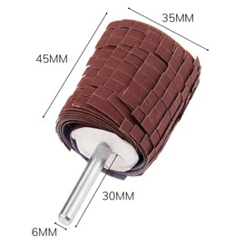 6mm Shank 400# Grit Sand Paper Shutter Wheel Cloth Polishing Grinding Wheel Wood Carving Metal Polishing Heads