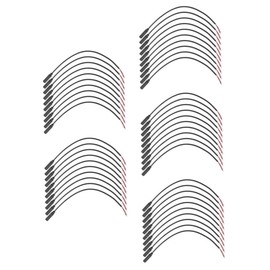 Operitacx 50 pcs Female Plug Audio Cable for Headphones Durable Bare Wire Connector for Speaker and Microphone Repair for Gaming Devices Black