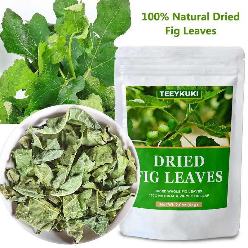 Premium Dried Whole Fig Leaf, 2.0oz(56g), Fig Leaves, Fig Leaf