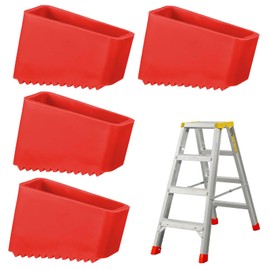 4 x 50 x 20 mm ladder feet, rubber feet for ladders, rubber ladder feet, protective caps for ladders, non-slip ladder foot cover, ladder feet, universal ladder foot covers for home workers