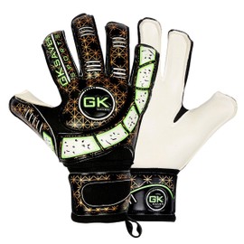 GK Saver Kids Goalkeeper Gloves with Anti-Slip Palm - Soccer Goalie Gloves for Youth Goalkeeping - GK Gloves (Cool NO Savefinger, 4)