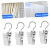 Operitacx 100pcs Clips and Hooks Heavy Duty Drapery Holdbacks for