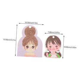 Baluue 150pcs Hair Accessory Display Cards Elegant Paper Holders for Hair Clips Barrettes Bows for Organizing and Showcasing Travel-friendly Design