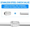 ERGAOBOY 3/4" BSP Female x Female Thread, 304 Cast Check