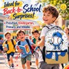 FLEXIMX Boys Backpack for Baseball Lovers Kids Toddlers Teens, Blue